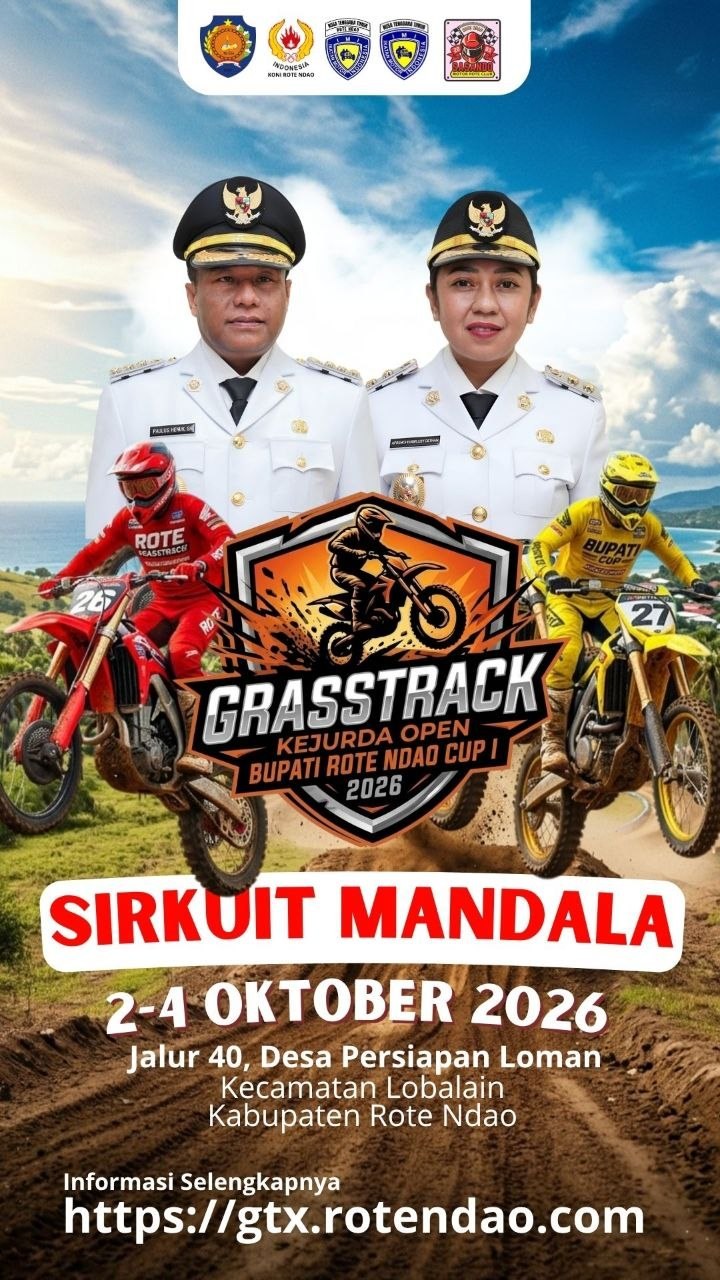 Poster Open Grasstrack Bupati Rote Ndao Cup I